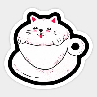 cute CAT COFFEE Sticker